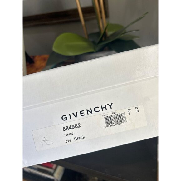 Givenchy Patent Leather Peep Toe Ankle Booties Black Womens Size 7 - Picture 11 of 11